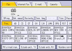 Ilustración de la pantalla panel de mandos