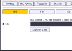 Ilustración de la pantalla panel de mandos