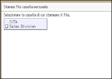 Illustrazione della schermata sul pannello di controllo