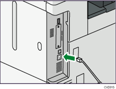 Illustrazione del collegamento del cavo Ethernet