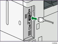 Illustrazione collegamento del cavo di interfaccia IEEE 1284