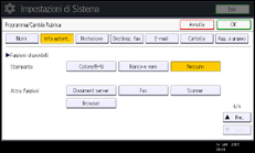 Illustrazione pannello operativo