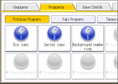 İşlem paneli ekran çizimi