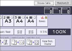 İşlem paneli ekran çizimi
