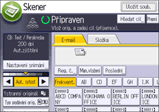 Ilustrace displeje ovládacího panelu