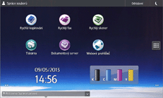 Ilustrace displeje ovládacího panelu