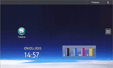 Ilustrace displeje ovládacího panelu