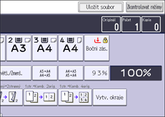 Ilustrace displeje ovládacího panelu