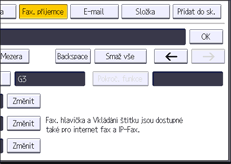 Ilustrace displeje ovládacího panelu