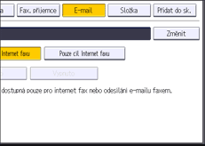 Ilustrace displeje ovládacího panelu