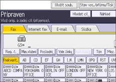 Ilustrace displeje ovládacího panelu