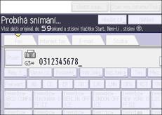 Ilustrace displeje ovládacího panelu