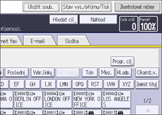 Ilustrace displeje ovládacího panelu