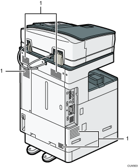 Nummereret illustration af hovedenheden