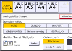 Abbildung Bedienfeld-Display