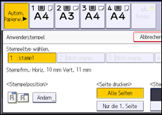 Abbildung Bedienfeld-Display