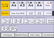 Απεικόνιση οθόνης πίνακα λειτουργιών