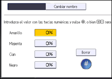 Ilustración de la pantalla panel de mandos