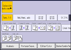 Ilustración de la pantalla panel de mandos