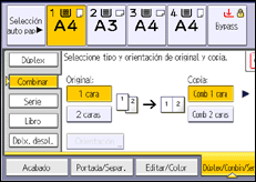 Ilustración de la pantalla panel de mandos