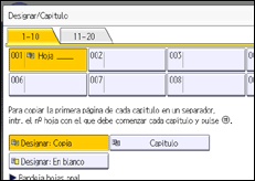 Ilustración de la pantalla panel de mandos