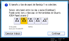 Ilustración de la pantalla panel de mandos