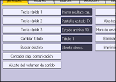Ilustración de la pantalla panel de mandos