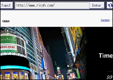 Illustration de l'écran du panneau de commande