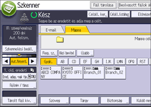 A kezelőpanel ismertetése