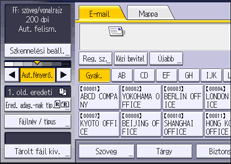 A kezelőpanel ismertetése