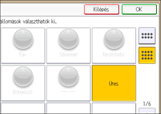 A kezelőpanel ismertetése