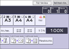 A kezelőpanel ismertetése
