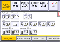 A kezelőpanel ismertetése
