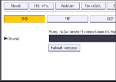 A kezelőpanel ismertetése