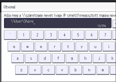 A kezelőpanel ismertetése