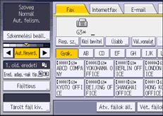 A kezelőpanel ismertetése