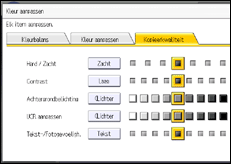 Schermafbeelding bedieningspaneel