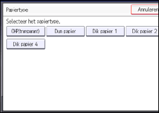 Schermafbeelding bedieningspaneel