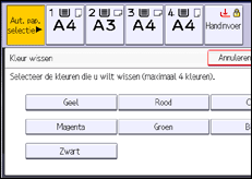 Schermafbeelding bedieningspaneel