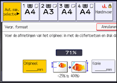Schermafbeelding bedieningspaneel