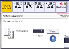 Schermafbeelding bedieningspaneel