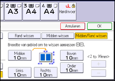 Schermafbeelding bedieningspaneel