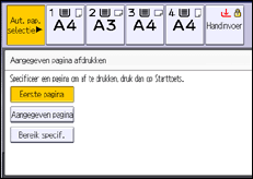 Schermafbeelding bedieningspaneel