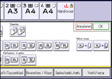 Schermafbeelding bedieningspaneel