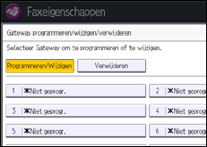 Schermafbeelding bedieningspaneel