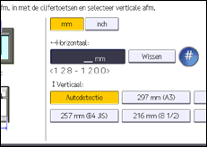 Schermafbeelding bedieningspaneel