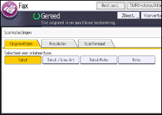 Schermafbeelding bedieningspaneel