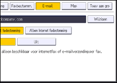 Schermafbeelding bedieningspaneel