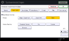 Schermafbeelding bedieningspaneel