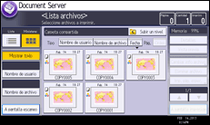 Schermafbeelding bedieningspaneel